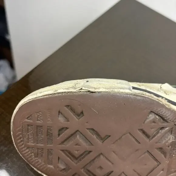 Vintage 80s Converse Low Shoes Sneakers Green Men's Size 6 Distressed